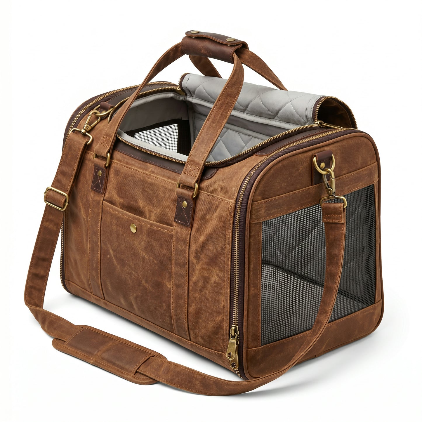 Polyshe Canvas Pet Carrier Bag – Chestnut